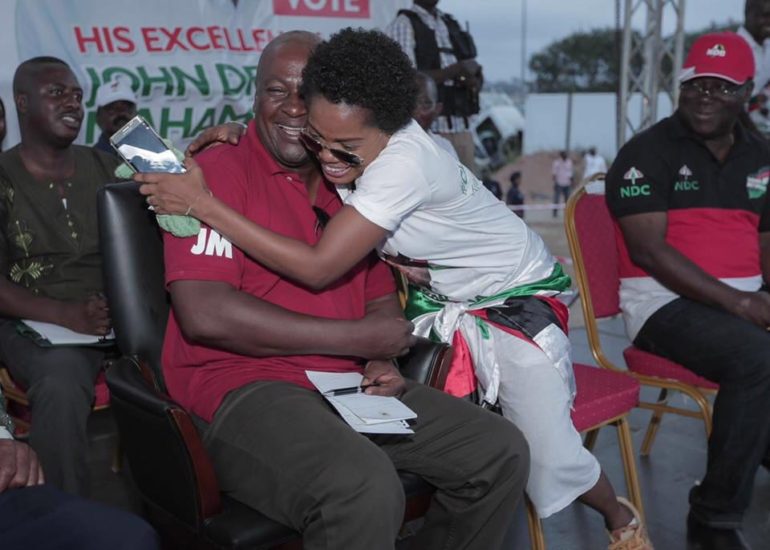 These Photos of President Mahama and Mzbel Capture and Seal Their Beautiful Father and Daughter Relationship