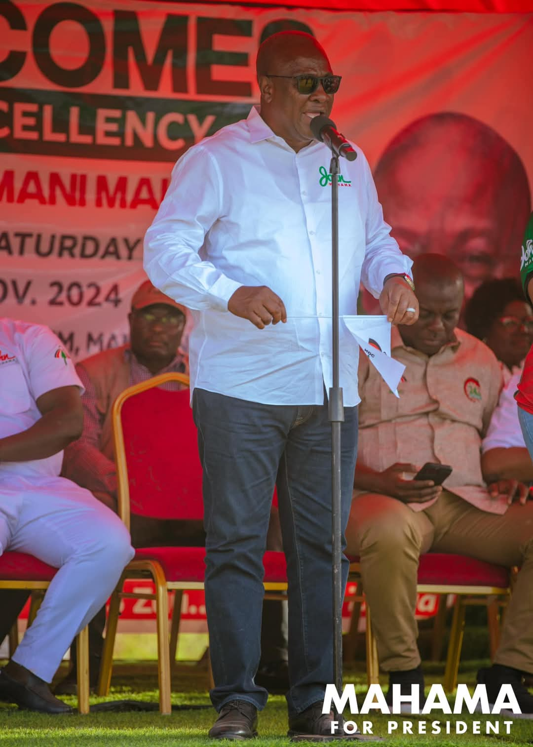 Jean Mensah Officially Announces John Dramani Mahama As The Winner Of The 2024 Presidential Elections With 56.55%